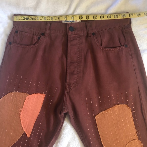 Sandrine Rose X Free People Brown Patch Pants - Picture 6 of 13